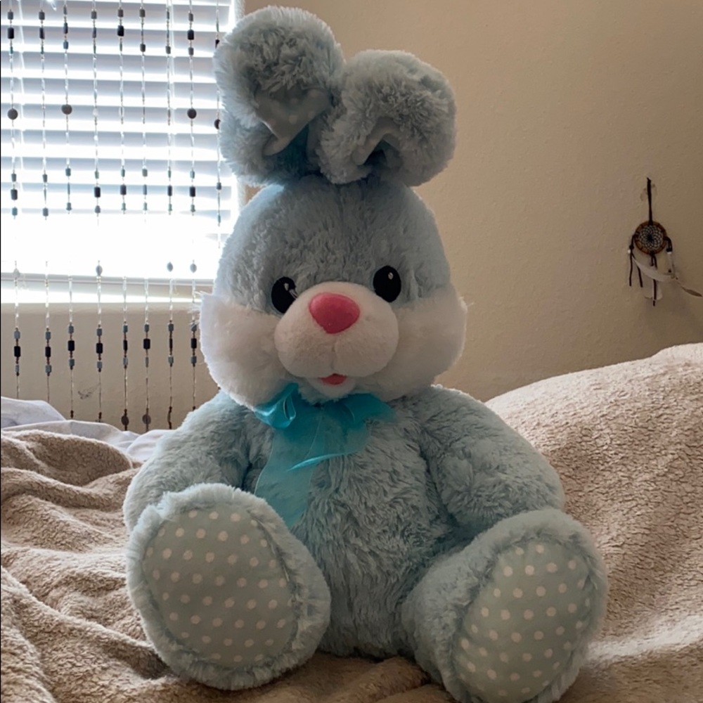 Blue bunny stuffed animal (BASICALLY FREE)